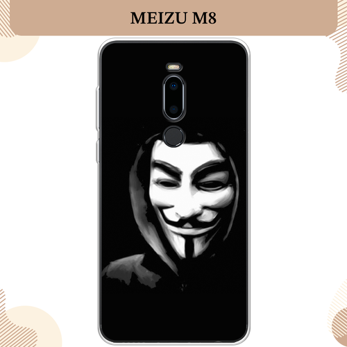 Силиконовый чехол Анонимус на Meizu M8 / Мейзу М8