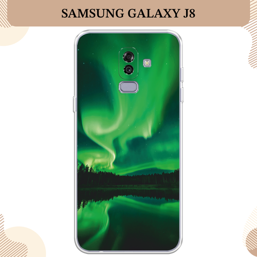 Силиконовый чехол Ночные пейзажи 7 на Samsung Galaxy J8 / Самсунг Галакси J8 пластиковый чехол ночные пейзажи 9 на samsung galaxy alpha самсунг галакси альфа