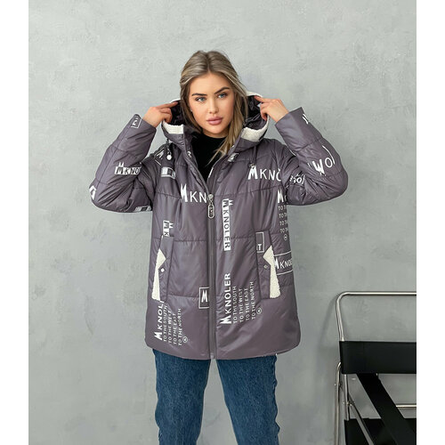 фото Куртка , размер 48(48-50), коричневый нет бренда