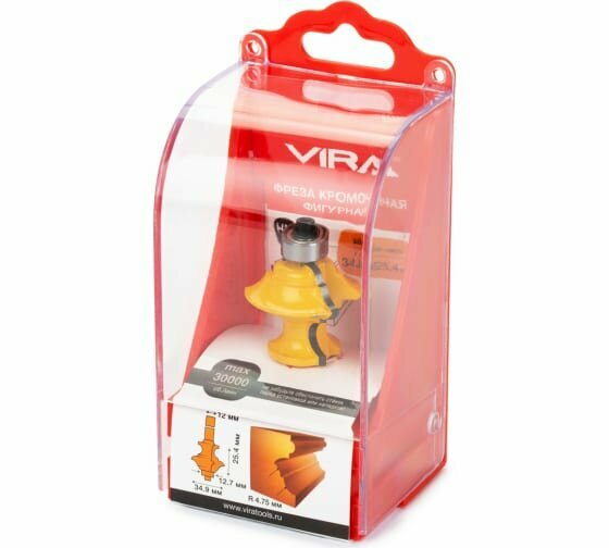 Фреза кромочная фигурная 34,9 х 27,1 мм, хвостовик 12 мм Леруа Мерлен - фото №3