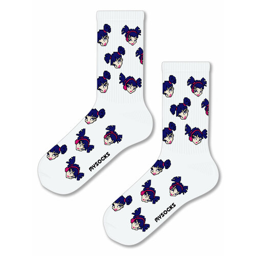 Носки MySocks, размер 36-43, белый носки mysocks размер 36 43 голубой