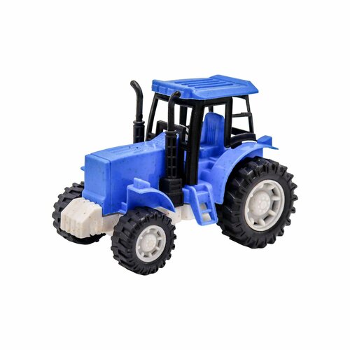 Игрушка Funky Toys Эко-Трактор с фрикц. механизмом 12 см Синий FT0416332-2