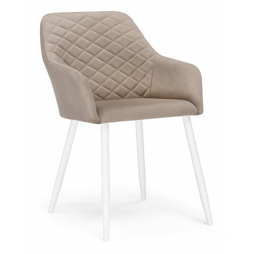 Кресло Стив бежевый / белый