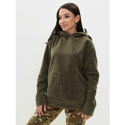 фото Худи mom №1 худи флисовое mom №1, oversize, размер l, хаки