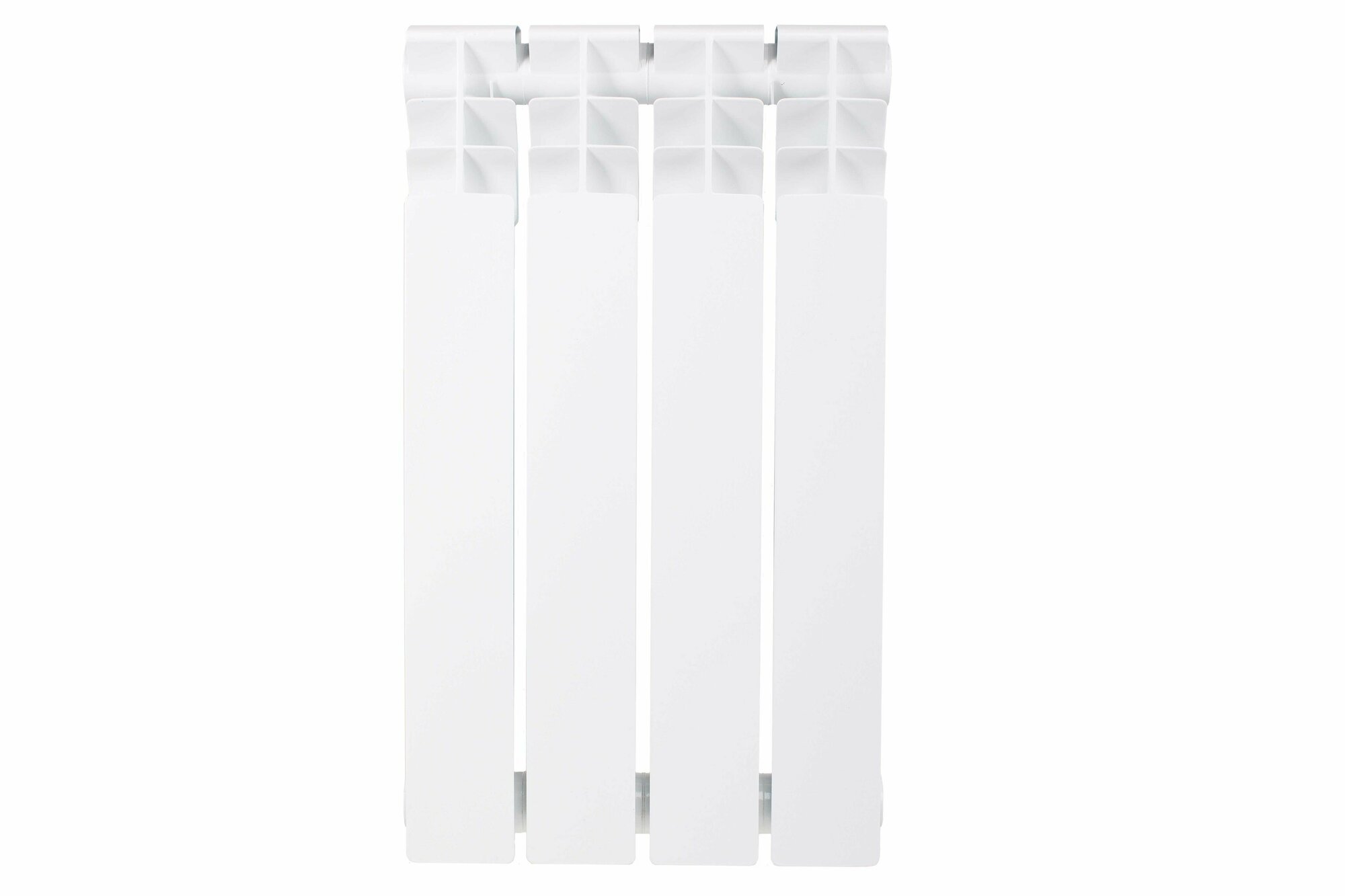 фото Радиатор Equation 350/90 алюминий 4 секции боковое подключение цвет белый