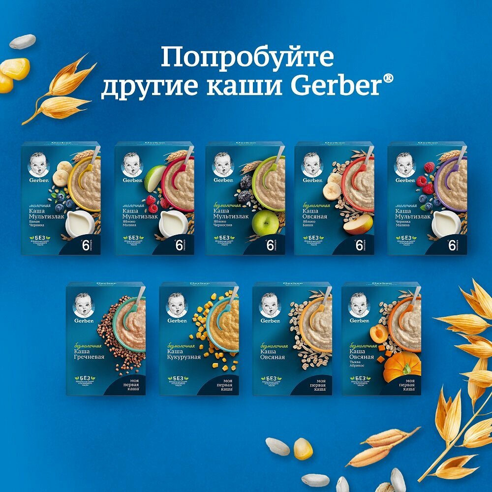 Gerber ® Безмолочная гречневая гипоаллергенная каша, 180гр - фото №20