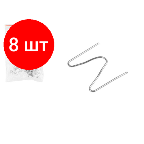 Комплект 8 штук, Скоба угловая 0.6 мм WORTEX для WG 7001, WG 7002 (Подходит к паяльникам для пластика WORTEX, ремонт всех видов пластика, материал - нержавейка) (03233