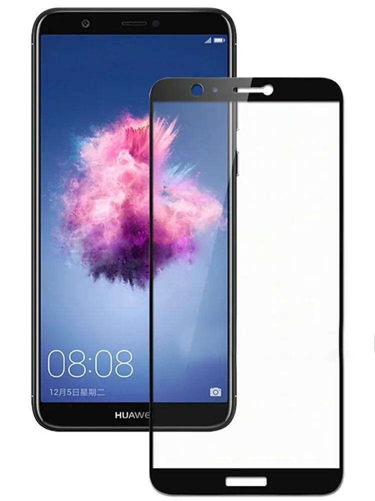 Защитное стекло 5d для Huawei P Smart FIG LX1 Honor 7S черное