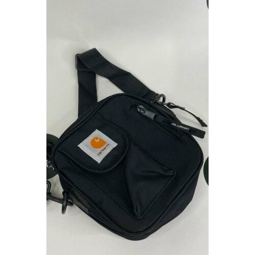 фото Сумка мессенджер мыльница на плече мыльница сумка кархарт черная, черный no_name