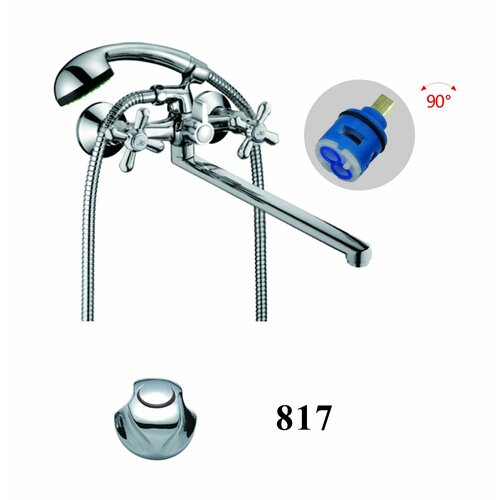 Смеситель для ванны D-Lin D146817-F, хром