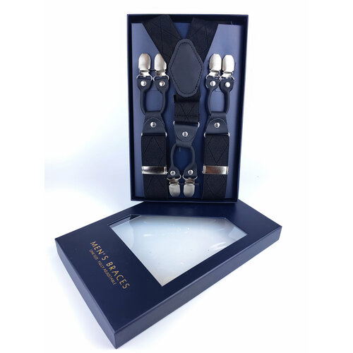 фото Подтяжки gregorini, размер 115, черный