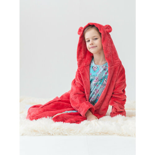 фото Халат fun.tusa, размер 110-122, красный