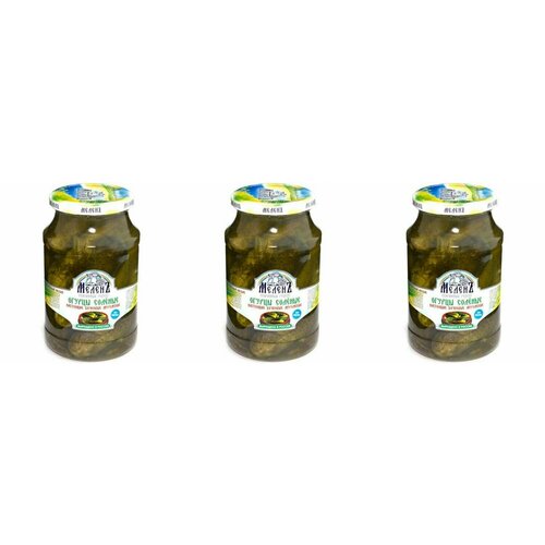 Меленъ Овощные консервы Огурцы соленые, 900 г, 3 шт