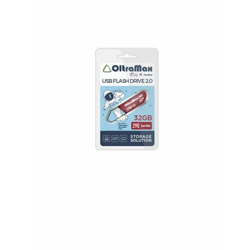 USB флеш накопитель OM-32GB-290-Dark Red usb флэш накопитель oltramax om 128gb 290 white