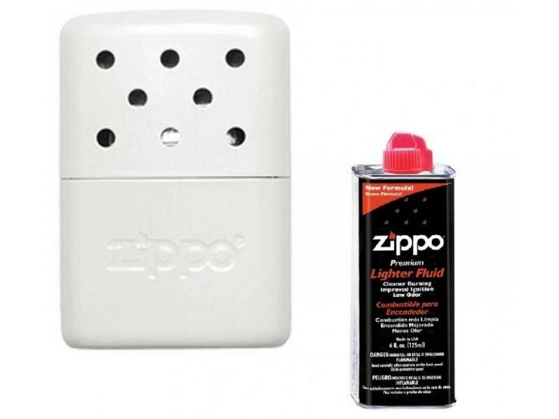 фото Набор Каталитическая грелка ZIPPO алюминий Pearl на 6 ч+Топливо ZIPPO 125 мл
