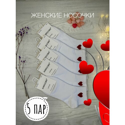 фото Носки amigobs, размер 36-41, белый