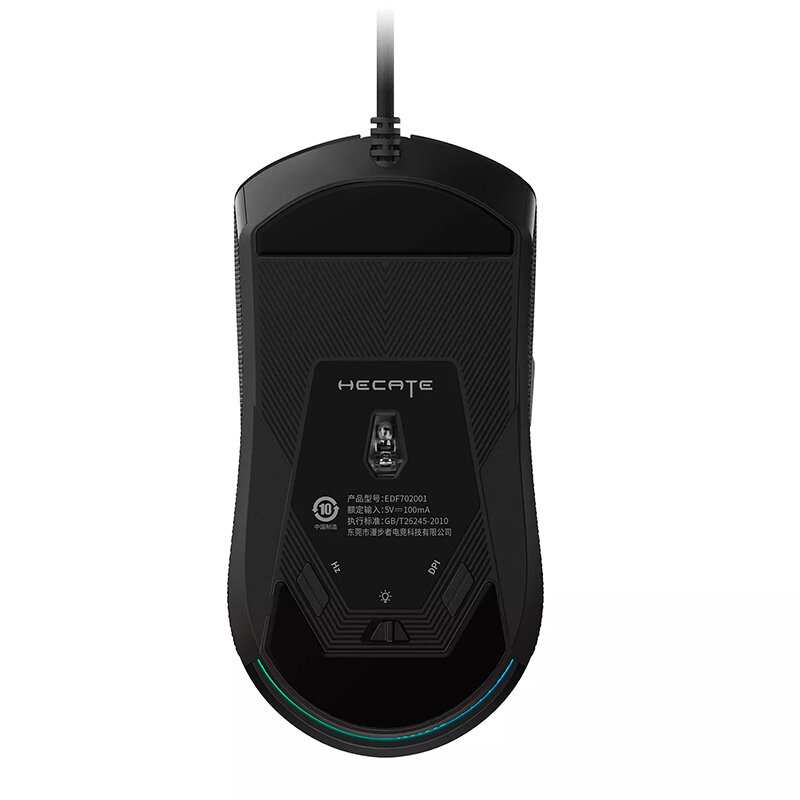 Мышь Edifier игровая, 1.8м, 400/800/1200/2400/3200/6400/16000 dpi, 7 кнопок - фото №4