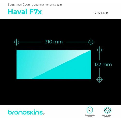 Глянцевая Защитная пленка мультимедиа Haval F7X