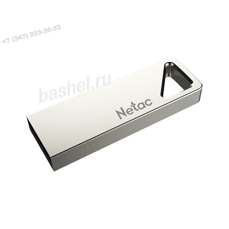 Флешка USB NETAC 16ГБ, USB2.0, серебристый [nt03n-016g-20pn] - фото №3
