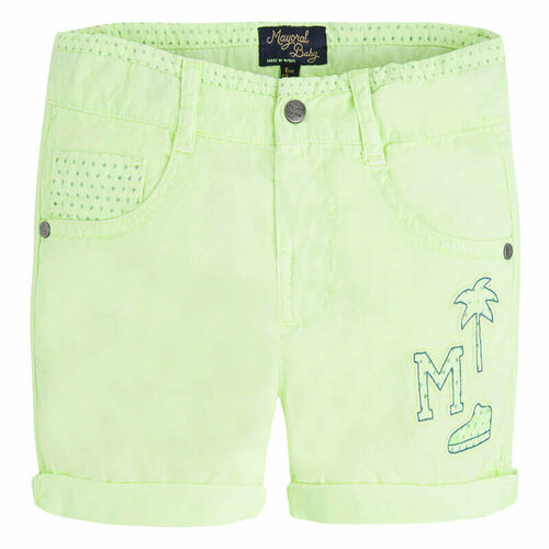 фото Шорты mayoral, размер 86 (18 мес), желтый, зеленый