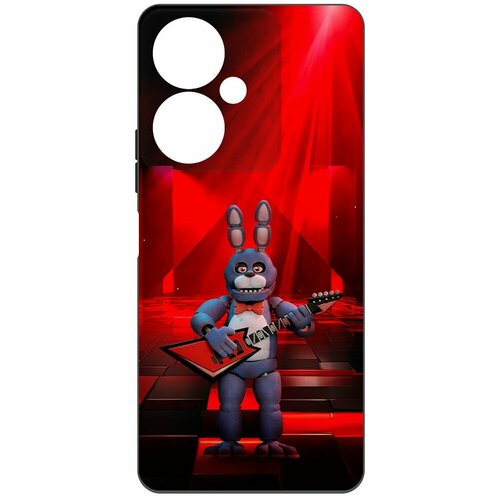 Чехол-накладка Krutoff Soft Case фнаф (FNAF) - Бонни с гитарой для Vivo Y27 4G черный чехол накладка krutoff soft case фнаф fnaf бонни с гитарой для vivo t2 черный