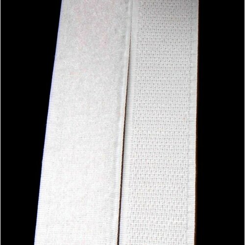 Контактная лента липучка Veritas, пара петля и крючок, 20 мм, цвет белый, 5м