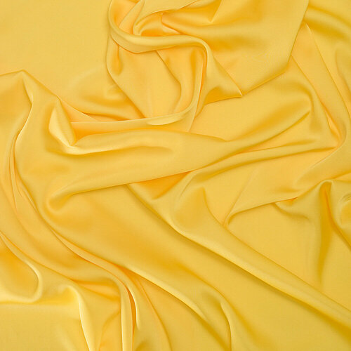 Ткань шелк Армани желтый без рисунка (12-3)