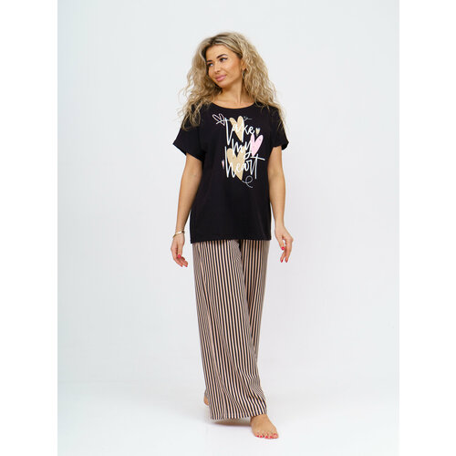 Костюм NSD-STYLE, размер 46, черный