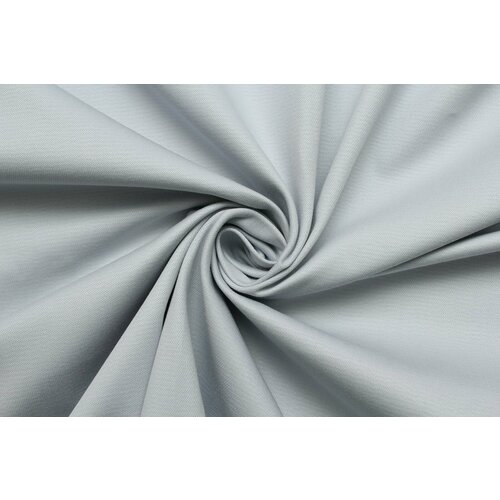 Ткань Костюмный хлопок-стрейч Nino голубовато-серый, 460 г/пм, ш152см, 0,5 м