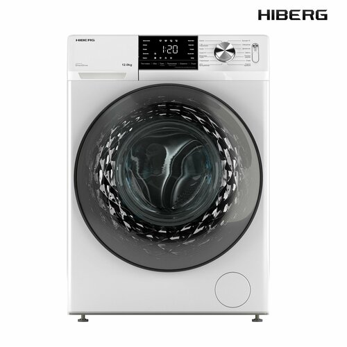 Стиральная машина 595 см на 12 кг Hiberg i-DDQ6A - 1214 W белая 8880000₽
