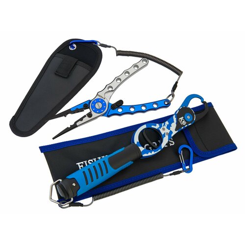 фото Набор инструментов kyoda, захват для рыбы с чехлом, пассатижи с чехлом, шнур-карабин