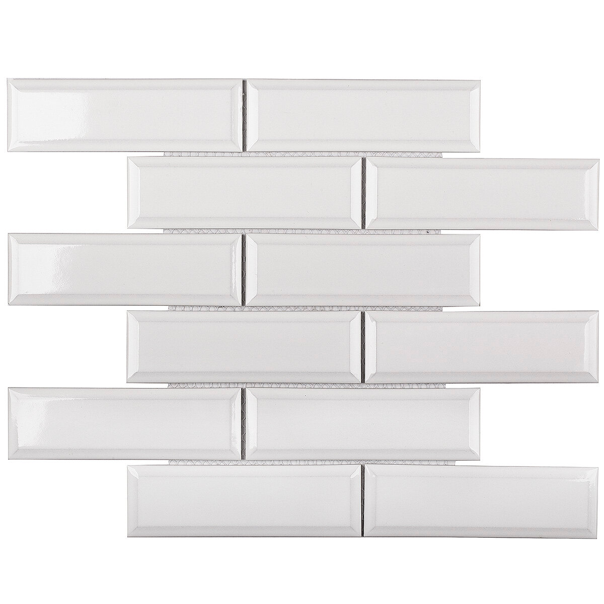 Мозаика Starmosaic Brick Metro White Glossy 28,7x29,5 (цена за 1 шт)