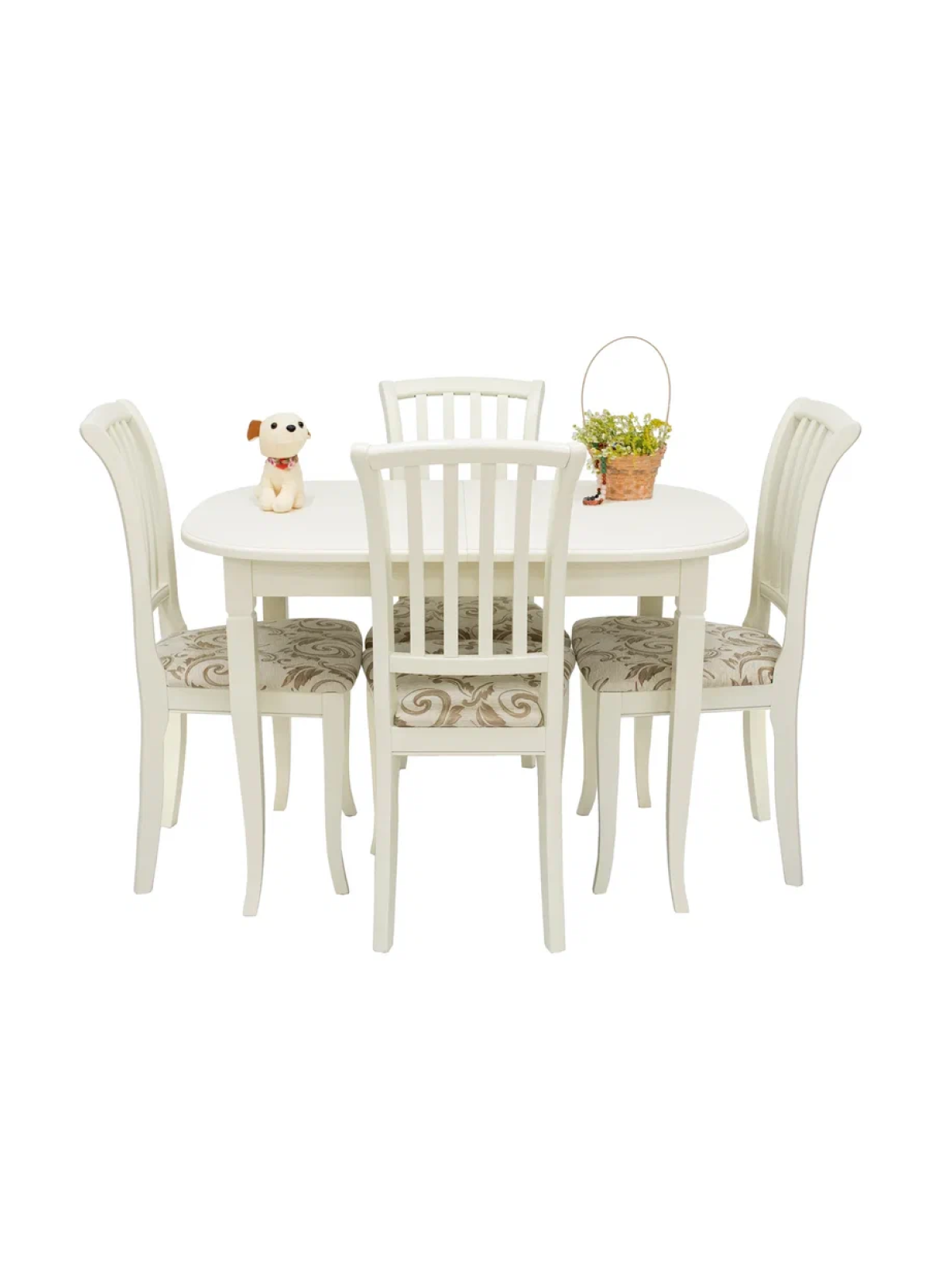 фото Стол и стулья для кухни Leset комплект, слоновая кость