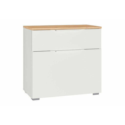 Обувница KAPIOVI OKATVA, белый, дуб золотой