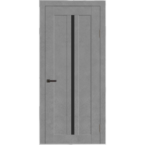 Межкомнатная дверь Сириус Экошпон 70х20 Бетон темный с коробкой, наличниками, доборами и фурнитурой