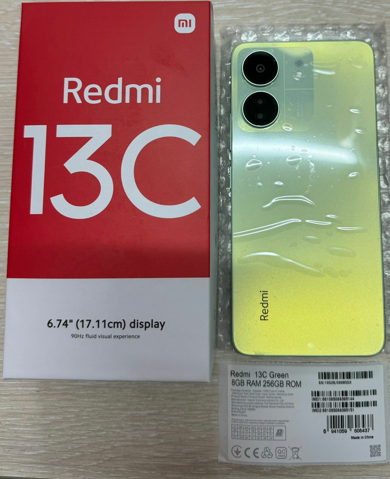 Смартфон Xiaomi Redmi 13C 8/256 ГБ CN, Dual nano SIM, зеленый