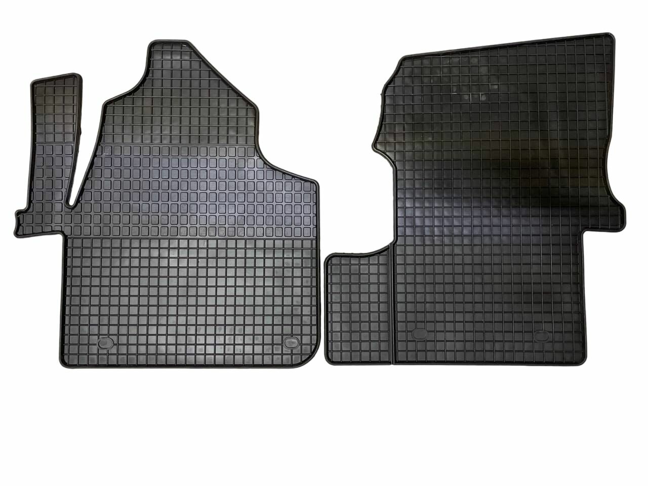 фото Коврики в машину для Mercedes-Benz Sprinter 2006-> (2 части) резиновый "Petex"