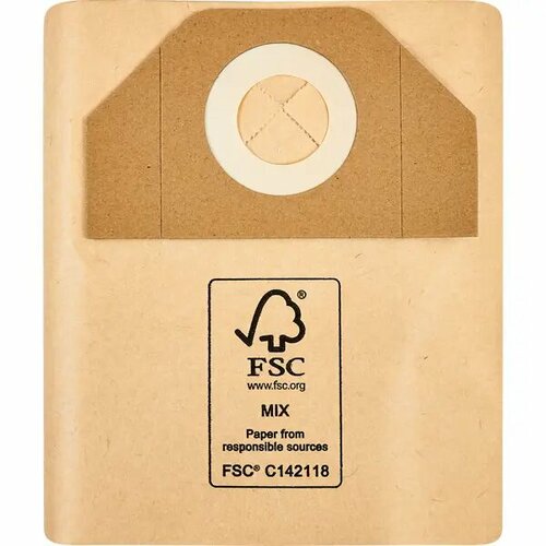 Мешки бумажные для пылесоса Dexter NJTV0070ZB01 20 л 5 шт 1600₽