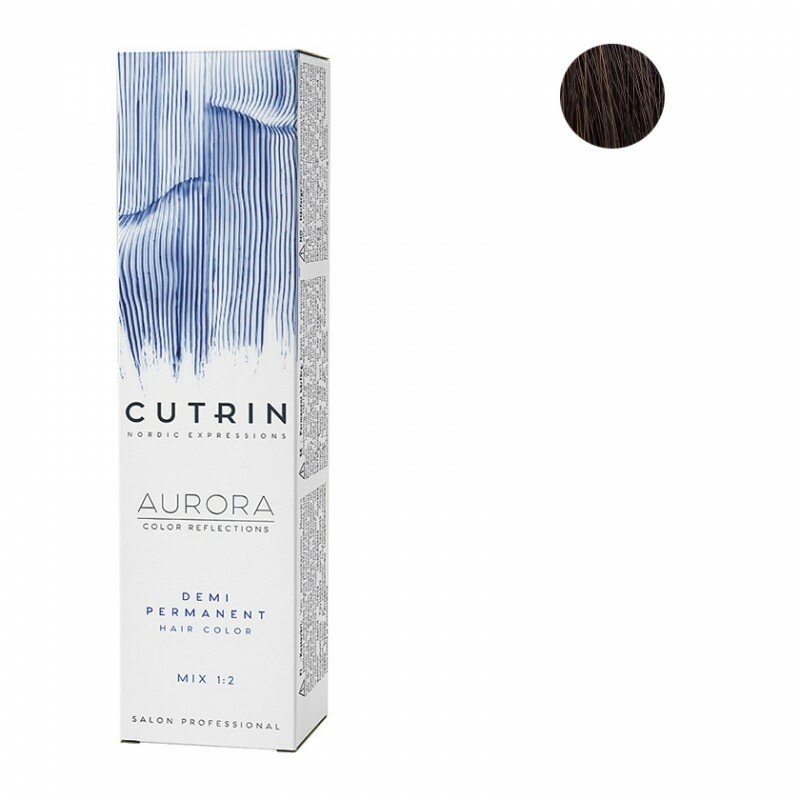 Cutrin Aurora Demi Permanent - Безаммиачный краситель \6.0 Темный блондин 60 мл - фото №3