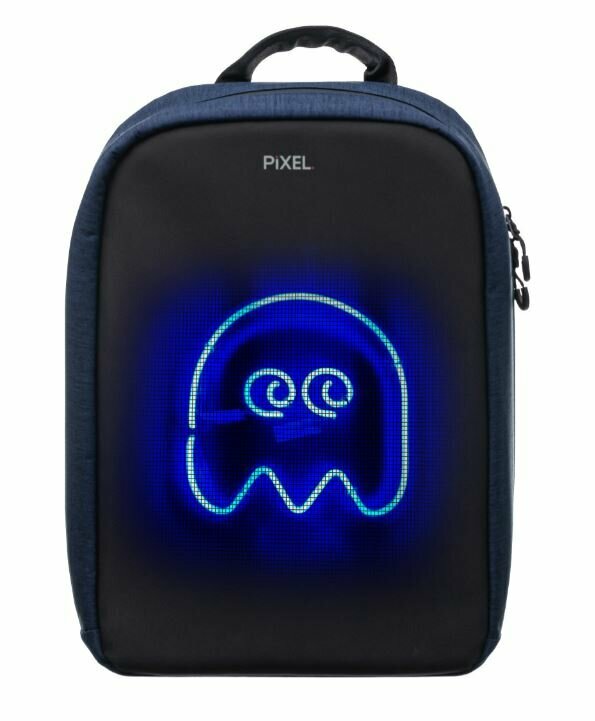 фото Рюкзак PIXEL MAX Navy тёмно-синий (LED-экран 25*25 px, 16,5 млн цветов, 20 л, полиэстер)