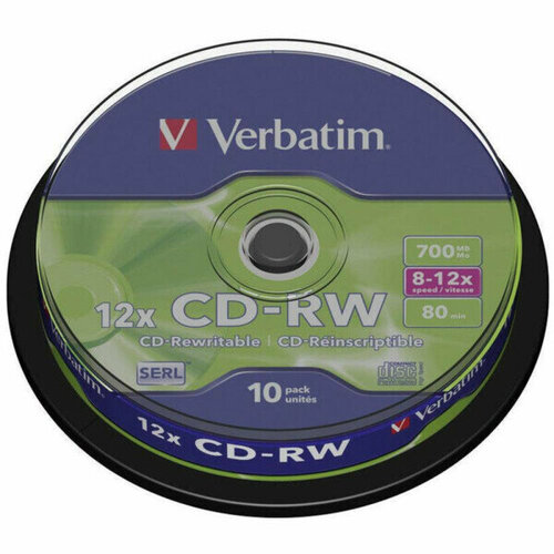 Диск CD-RW Verbatim 700MB 43480