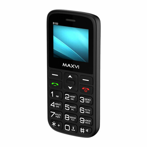 Телефон MAXVI B100, 2 SIM, черный