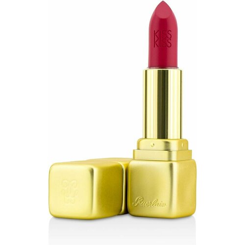 Матовая помада Guerlain KissKiss Tender Matte, оттенок M376 Daring Pink