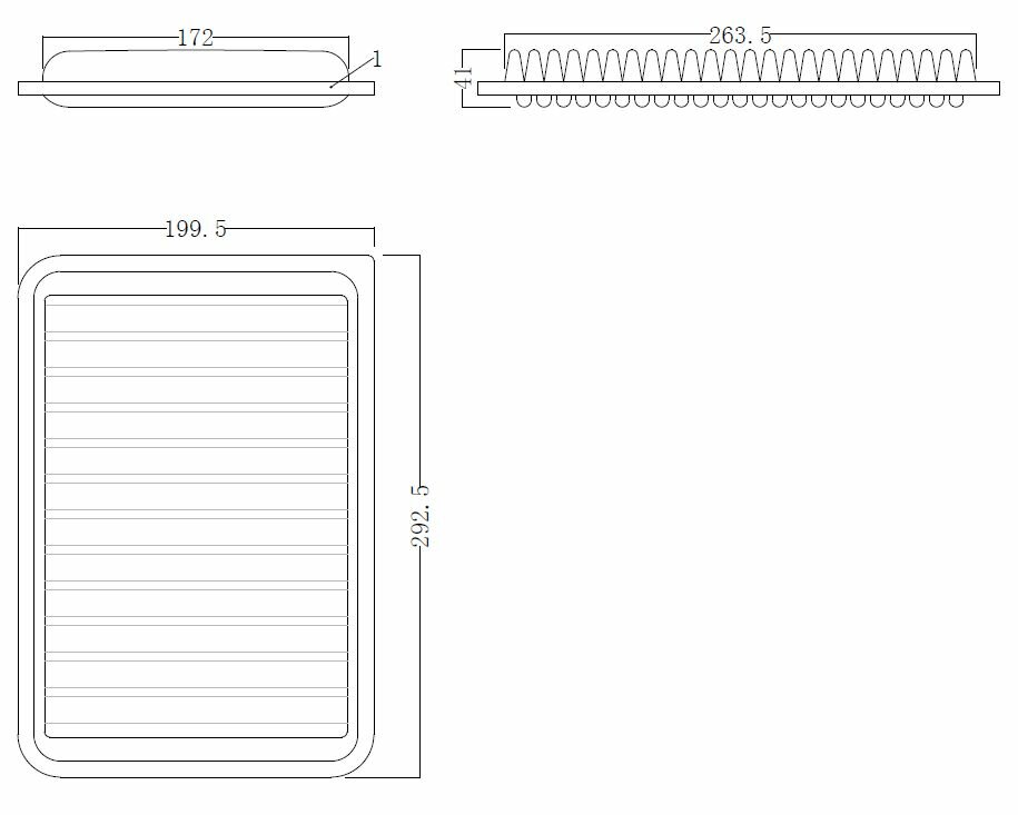 Фильтр воздушный 1780128030 ASIN. FA2657 для TOYOTA (Camry V30, V40, V50) (2,4 2AZ-FE) (2,5 2AR-FE)