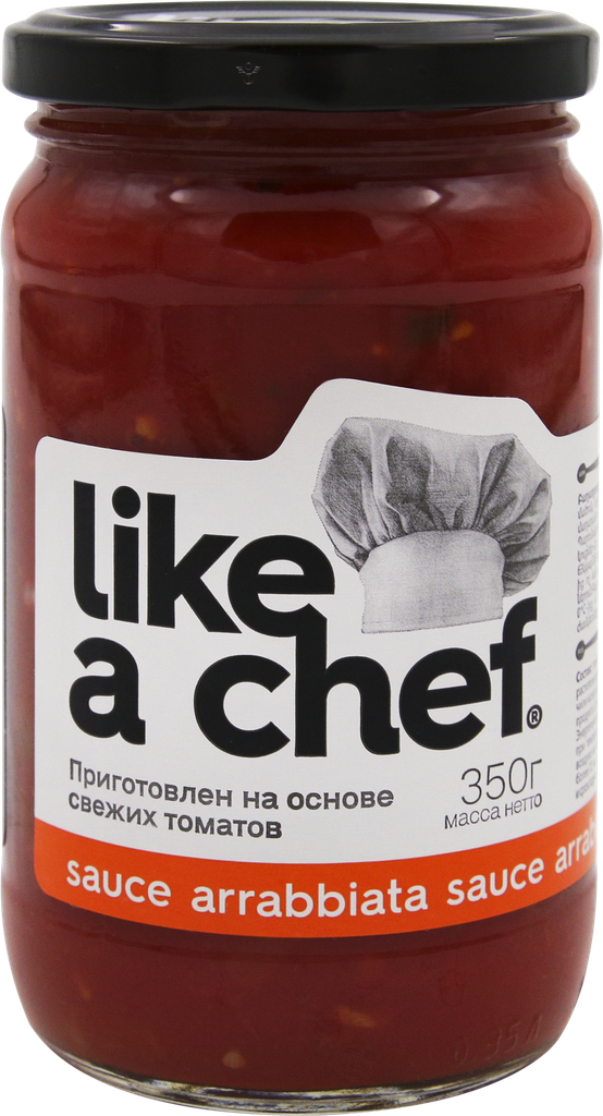 Соус томатный LIKE A CHEF Arrabbiata, 350г