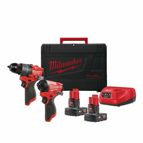 Набор электроинструмента Milwaukee M12 FPP2A2-402X 4933480587 milwaukee набор инструментов m12 fpp2a 402x 4933459808