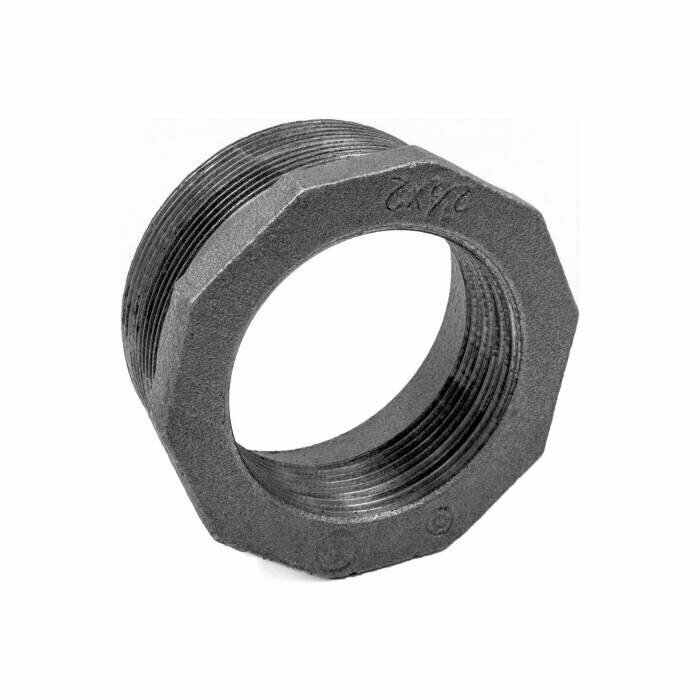 Футорка 1.1/2x1.1/4" чугун цвет чёрный FITTEX - фото №3