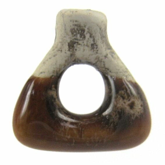 фото Аромакулон TA038 керамический со шнурком треугольник (шликер, размер 2,5 см.), 1 шт.