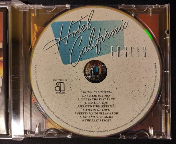 Компакт-Диски, Warner Music, EAGLES - Hotel California (40Th Anniversary) (CD) Медиа - фото №7