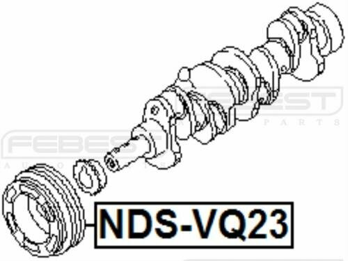 Шкив коленвала vq23devq35de ndsvq23 [13] Febest NDSVQ23 Nissan: 12303-8J101 Nissan Altima. Nissan Cefiro I Седан (J31).